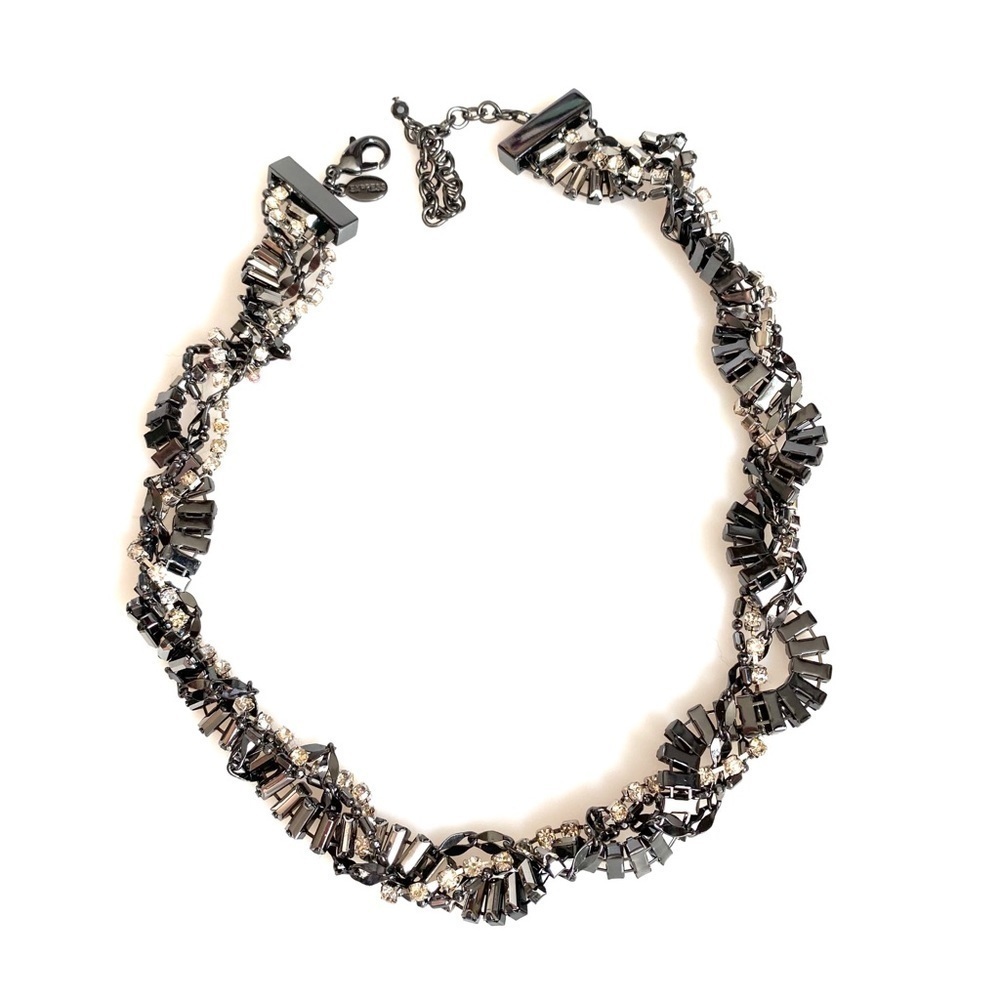 EXPRESS Necklace Rhinestones Statement - Picture 5 of 7